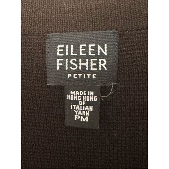 Eileen Fisher 100% Wool Cardigan PM - Picture 4 of 5